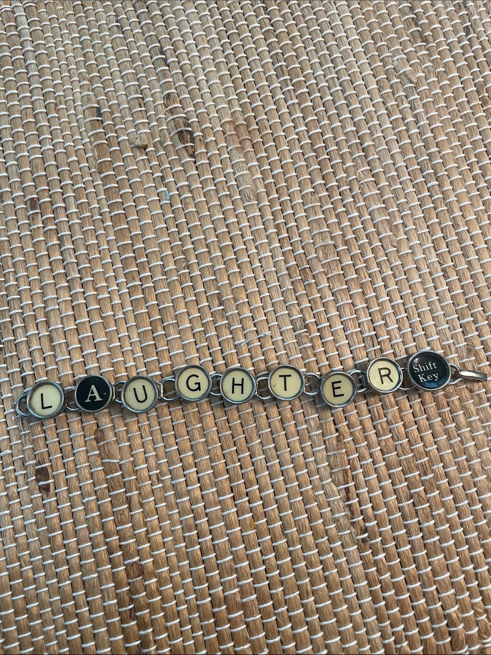LAUGHTER Bracelet in Black and Cream
